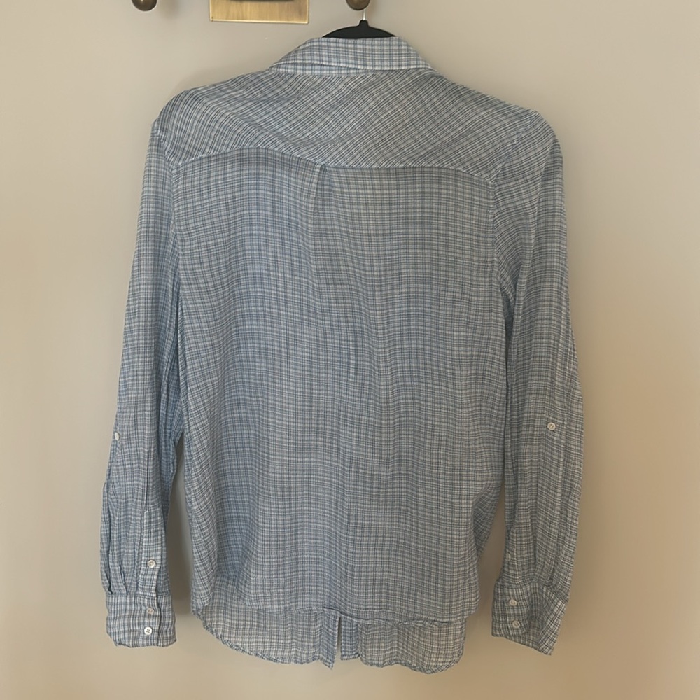 Joie Size Small Soft Button Down Flannel Shirt - image 3